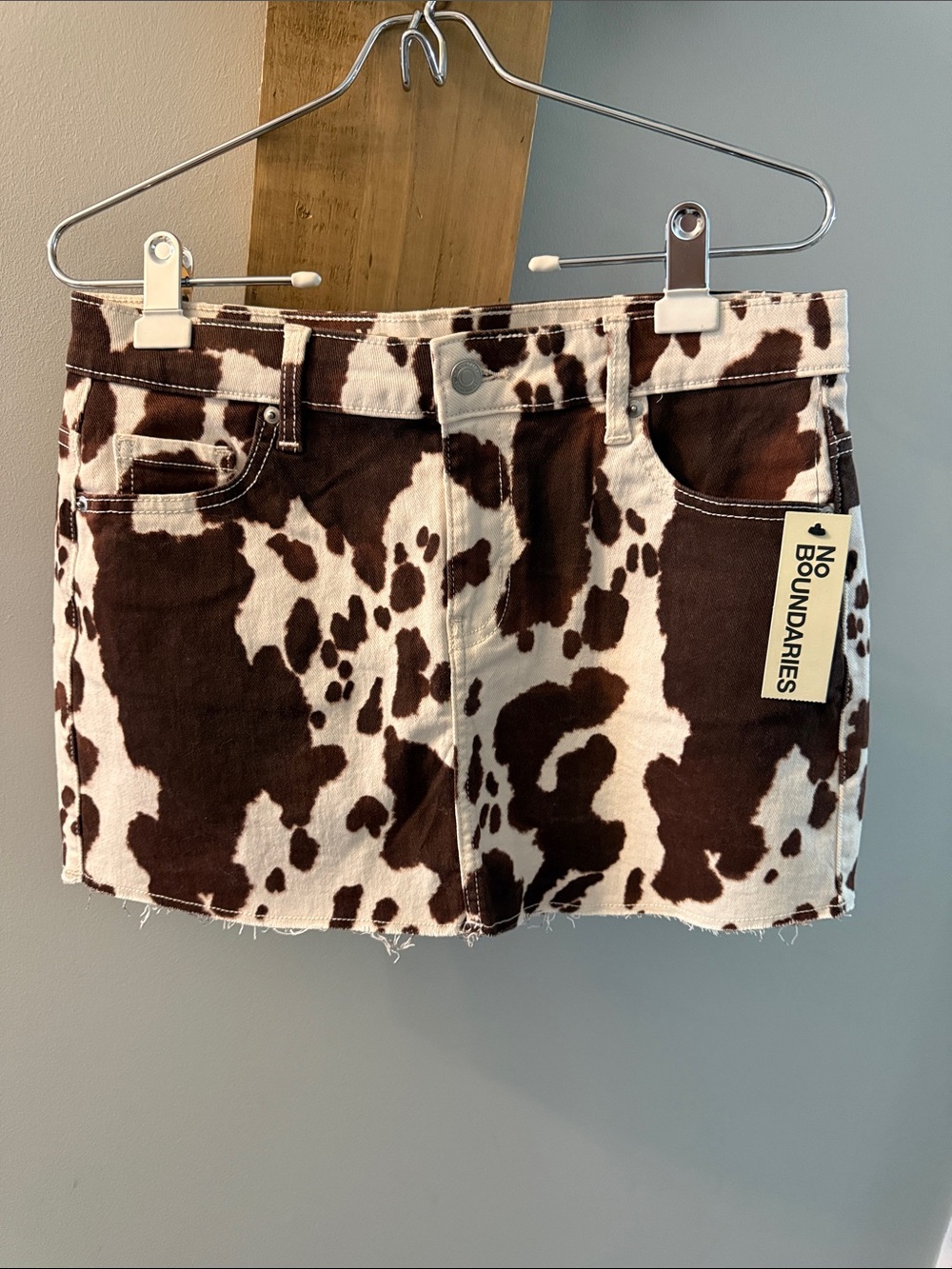 Adorable Cow-Patterned Skirt, NWT